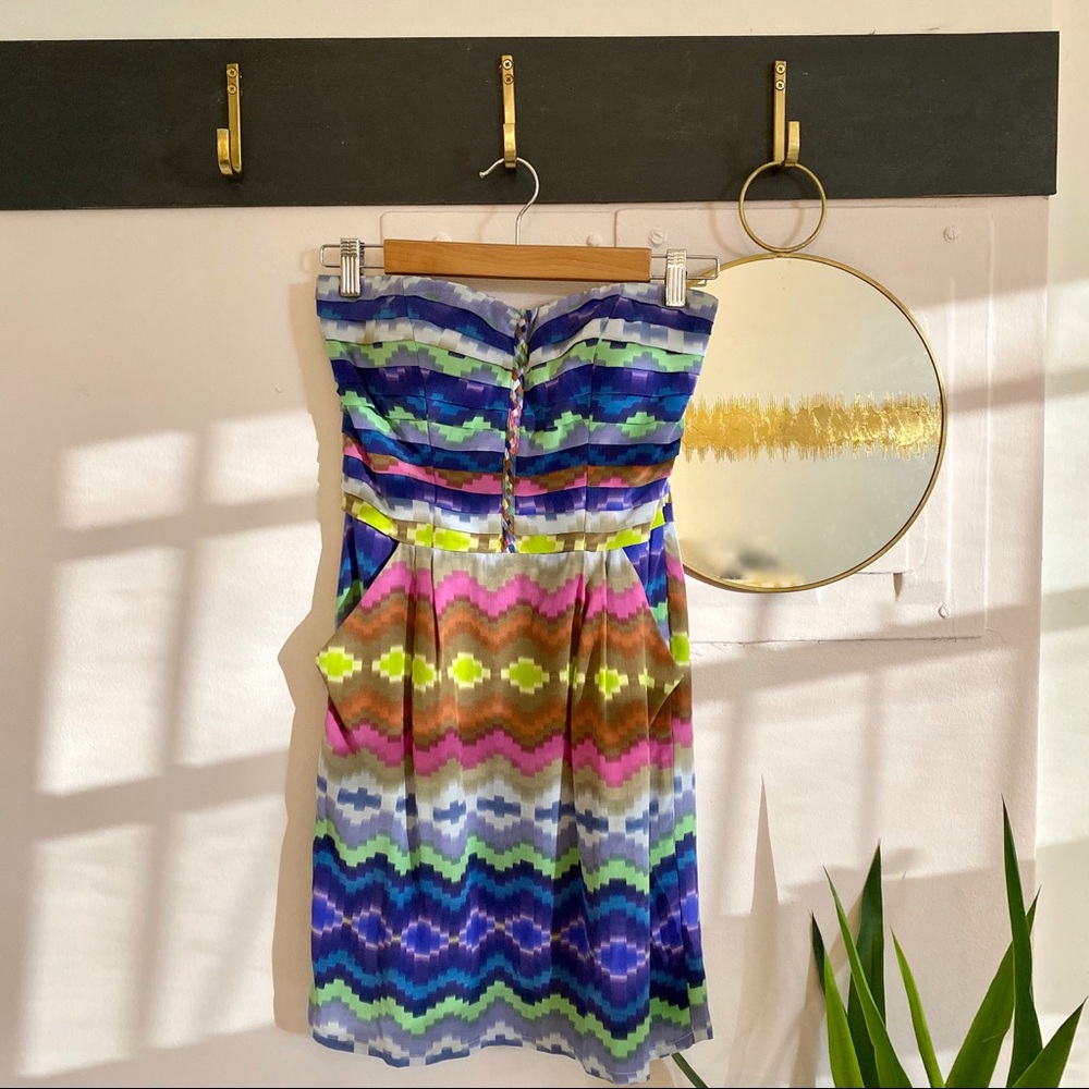 Charlie Jade Multicolor Silk Cocktail Dress